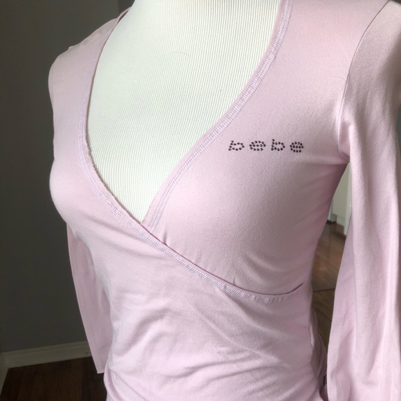 bebe Tops - NWOT Yoga Wrap Ballet Top Bebe Lavender